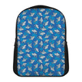 Cartoon Shark Pattern Print Casual Backpack