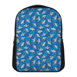 Cartoon Shark Pattern Print Casual Backpack
