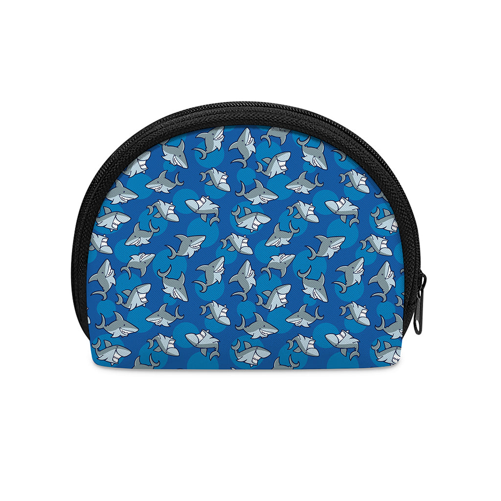 Cartoon Shark Pattern Print Coin Purse