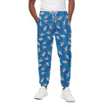 Cartoon Shark Pattern Print Cotton Sweatpants