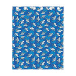 Cartoon Shark Pattern Print Curtain