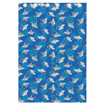 Cartoon Shark Pattern Print Curtain