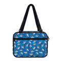 Cartoon Shark Pattern Print Double Strap Bible Bag