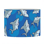 Cartoon Shark Pattern Print Drum Lamp Shade