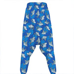 Cartoon Shark Pattern Print Hammer Pants