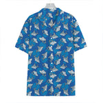 Cartoon Shark Pattern Print Hawaiian Shirt