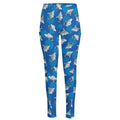 Cartoon Shark Pattern Print High-Waisted Pocket Leggings