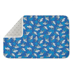 Cartoon Shark Pattern Print Indoor Door Mat