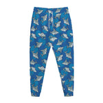 Cartoon Shark Pattern Print Jogger Pants