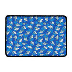 Cartoon Shark Pattern Print Kitchen Mat