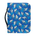 Cartoon Shark Pattern Print Leather Bible Cover