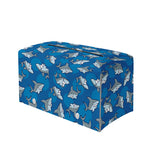 Cartoon Shark Pattern Print Leather Tissue Box Cover