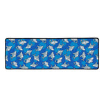 Cartoon Shark Pattern Print Long Kitchen Mat