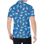 Cartoon Shark Pattern Print Men's Shirt