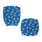 Cartoon Shark Pattern Print Office Chair Cover