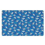 Cartoon Shark Pattern Print Polyester Doormat