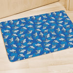 Cartoon Shark Pattern Print Polyester Doormat