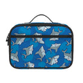 Cartoon Shark Pattern Print Portable Lunch Bag