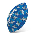 Cartoon Shark Pattern Print Rugby Ball