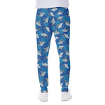 Cartoon Shark Pattern Print Scuba Joggers