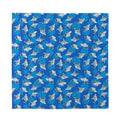 Cartoon Shark Pattern Print Silk Bandana