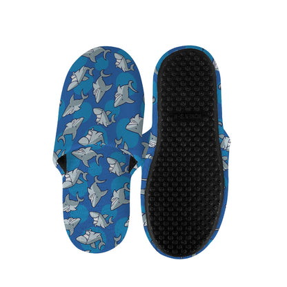 Cartoon Shark Pattern Print Slippers