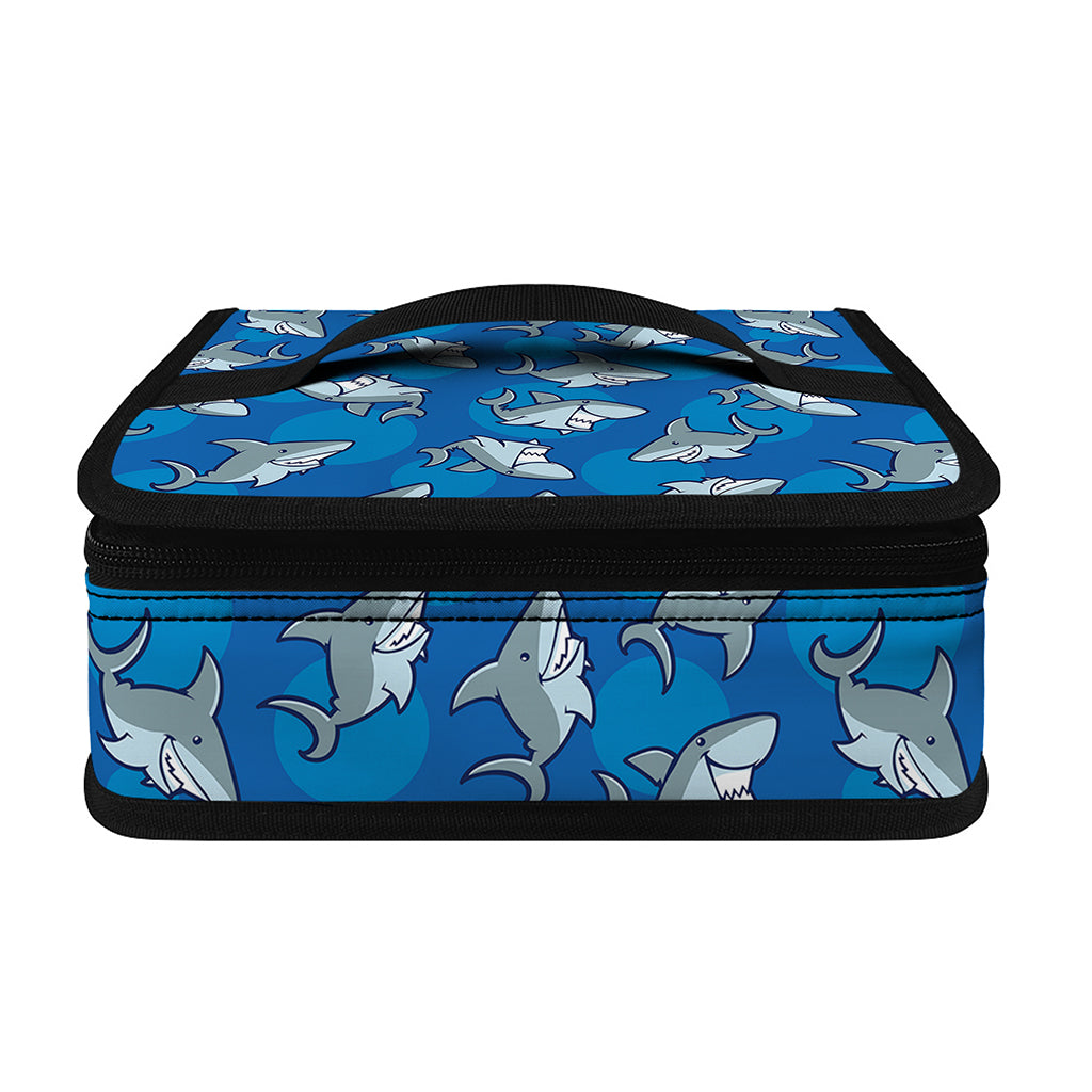 Cartoon Shark Pattern Print Small Lunch Bag