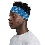 Cartoon Shark Pattern Print Sports Headband