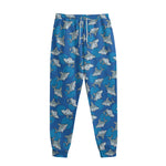 Cartoon Shark Pattern Print Sweatpants