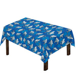 Cartoon Shark Pattern Print Tablecloth