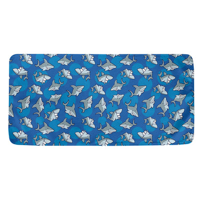 Cartoon Shark Pattern Print Towel