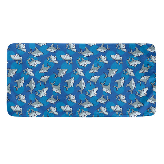 Cartoon Shark Pattern Print Towel