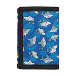 Cartoon Shark Pattern Print Trifold Wallet