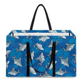 Cartoon Shark Pattern Print Utility Tote Bag