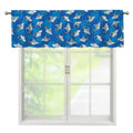 Cartoon Shark Pattern Print Window Valance
