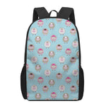 Cartoon Sheep Pattern Print 17 Inch Backpack