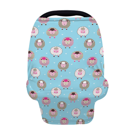 Cartoon Sheep Pattern Print Baby Seat Cover