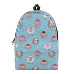 Cartoon Sheep Pattern Print Backpack