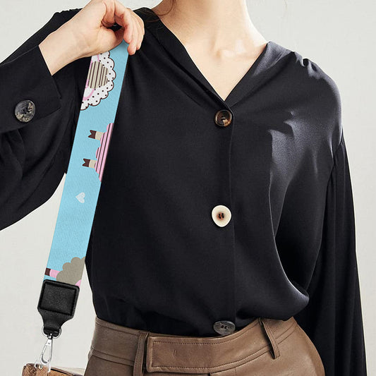 Cartoon Sheep Pattern Print Bag Strap