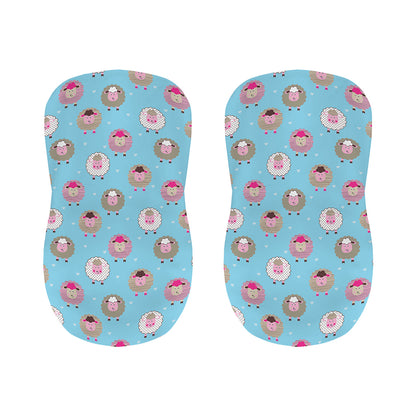 Cartoon Sheep Pattern Print Bar Stool Covers