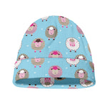 Cartoon Sheep Pattern Print Beanie