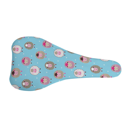 Cartoon Sheep Pattern Print Bicycle Seat Cover