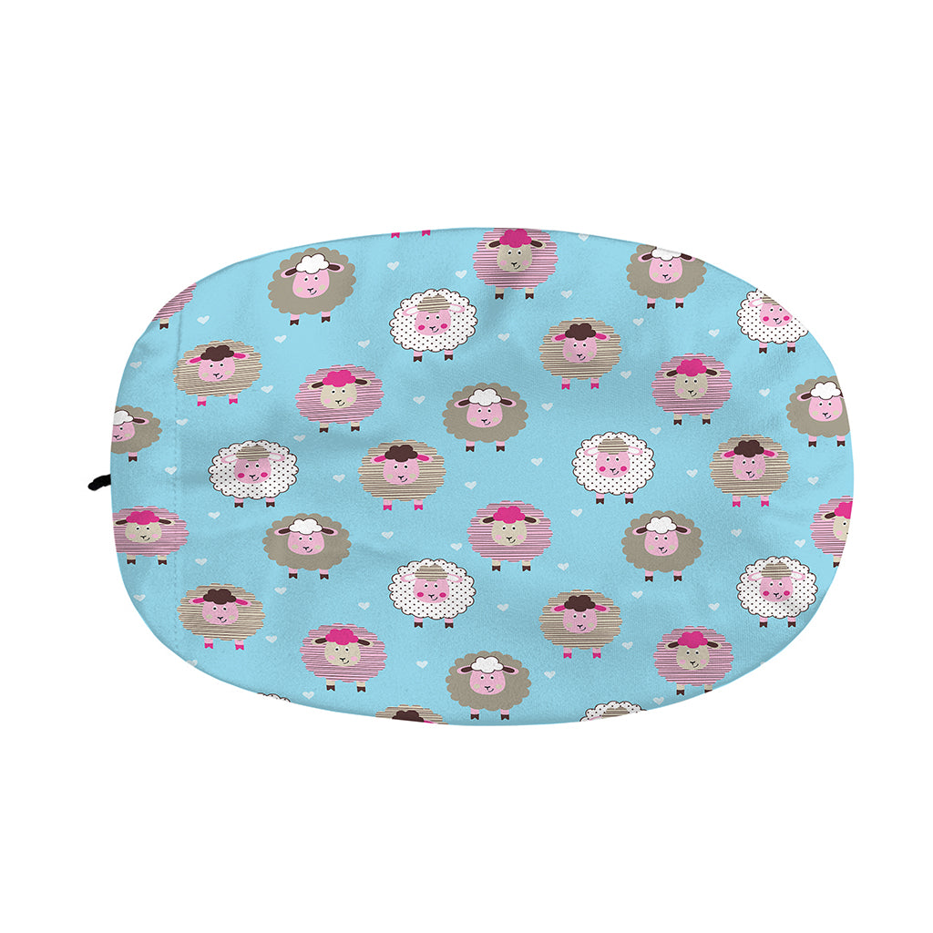 Cartoon Sheep Pattern Print Car Side Mirror Covers