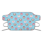 Cartoon Sheep Pattern Print Car Windshield Snow Cover