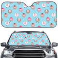 Cartoon Sheep Pattern Print Car Windshield Sun Shade
