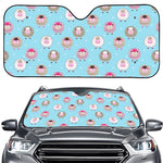 Cartoon Sheep Pattern Print Car Windshield Sun Shade