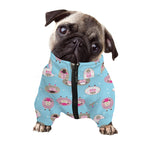 Cartoon Sheep Pattern Print Dog Zip Up Jacket