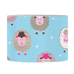Cartoon Sheep Pattern Print Drum Lamp Shade