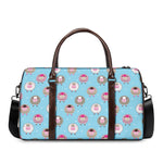 Cartoon Sheep Pattern Print Duffle Bag