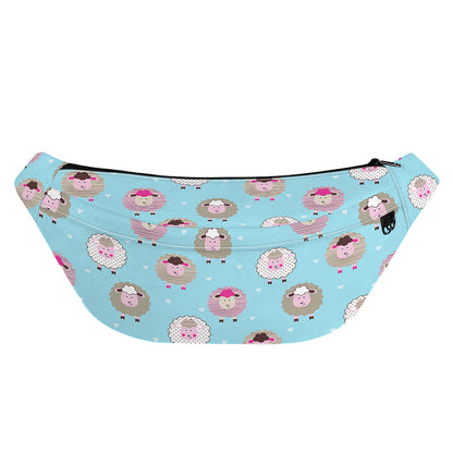 Cartoon Sheep Pattern Print Fanny Pack